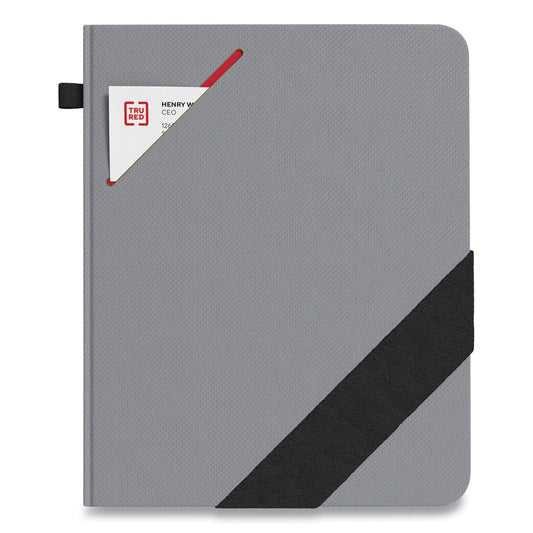 TRU RED™ Large Starter Journal, 1-Subject, Narrow Rule, Gray Cover, (192) 10 x 8 Sheets