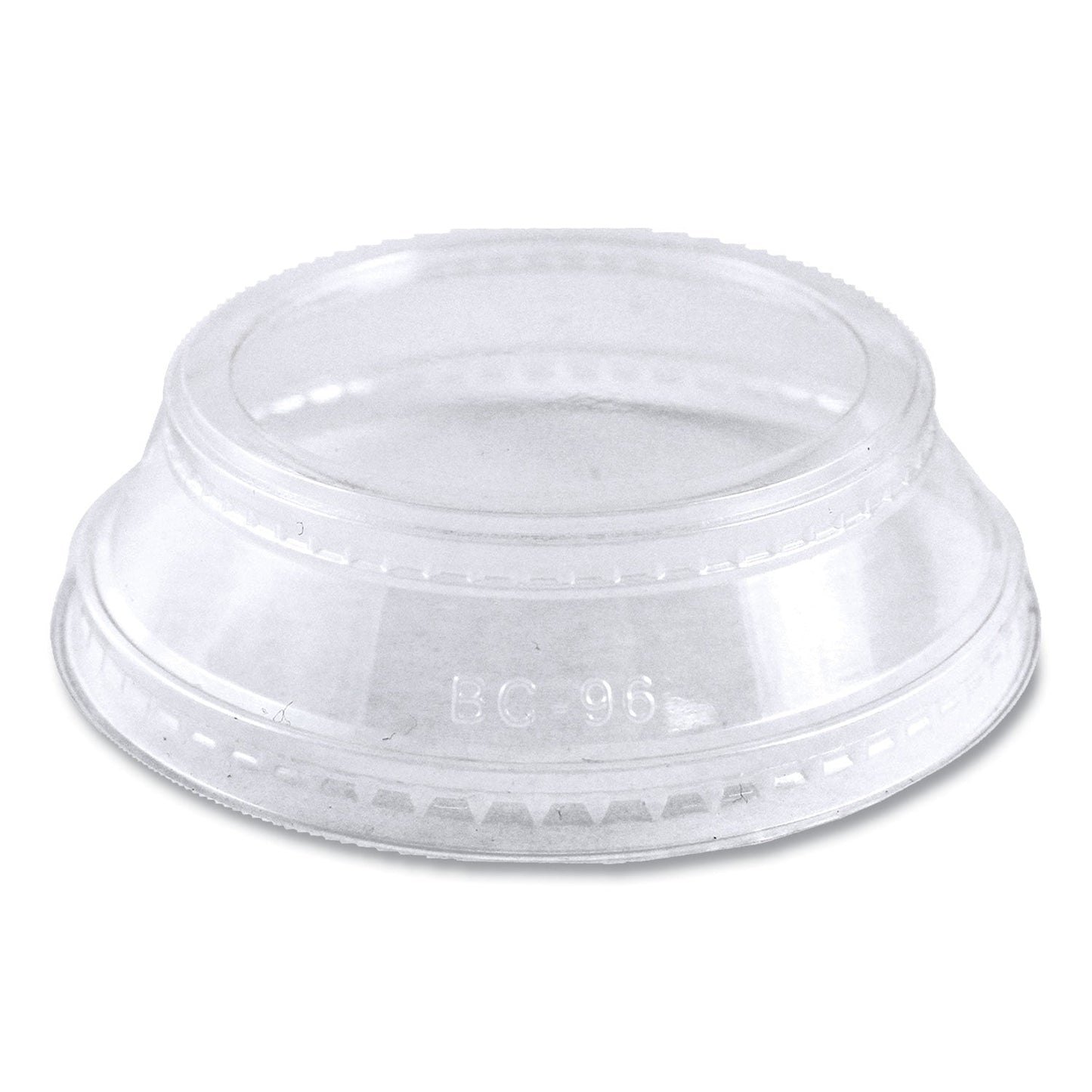 World Centric® PLA Clear Cold Cup Lids, Dome Lid, Fits 9 oz to 24 oz Parfait Cups, Plastic, Clear, 1,000/Carton