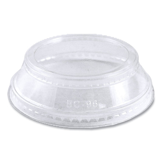 World Centric® PLA Clear Cold Cup Lids, Dome Lid, Fits 9 oz to 24 oz Parfait Cups, Plastic, Clear, 1,000/Carton