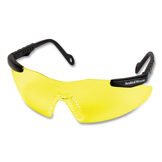 Smith & Wesson® Magnum 3G Safety Eyewear, Black Frame, Yellow/Amber Lens, 12/Box