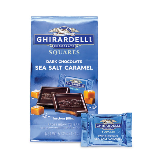 Ghirardelli® Dark and Sea Salt Caramel Chocolate Squares, 5.32 oz Packs, 3 Count