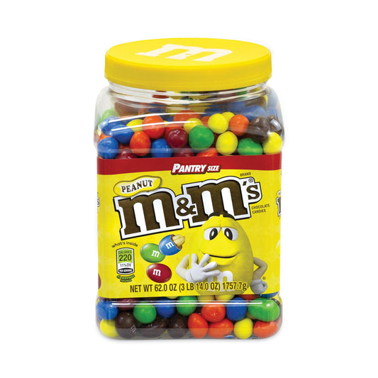 M & M's® Milk Chocolate Peanut Candies, 62 oz Tub