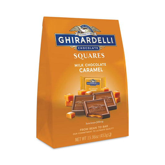 Ghirardelli® Milk Chocolate and Caramel Chocolate Squares, 15.96 oz Bag