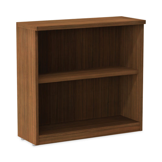 Alera® Alera Valencia Series Bookcase,Two-Shelf, 31.75w x 14d x 29.5h, Modern Walnut