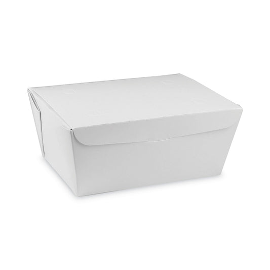 Pactiv Evergreen Earthchoice Onebox Paper Box, 66 Oz, 6.5 X 4.5 X 3.25, White, 160/carton