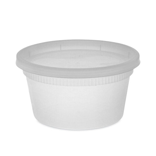 Pactiv Evergreen Newspring DELItainer Microwavable Container, 12 oz, 4.55 x 2.45 x 2.45, Clear, Plastic, 240/Carton