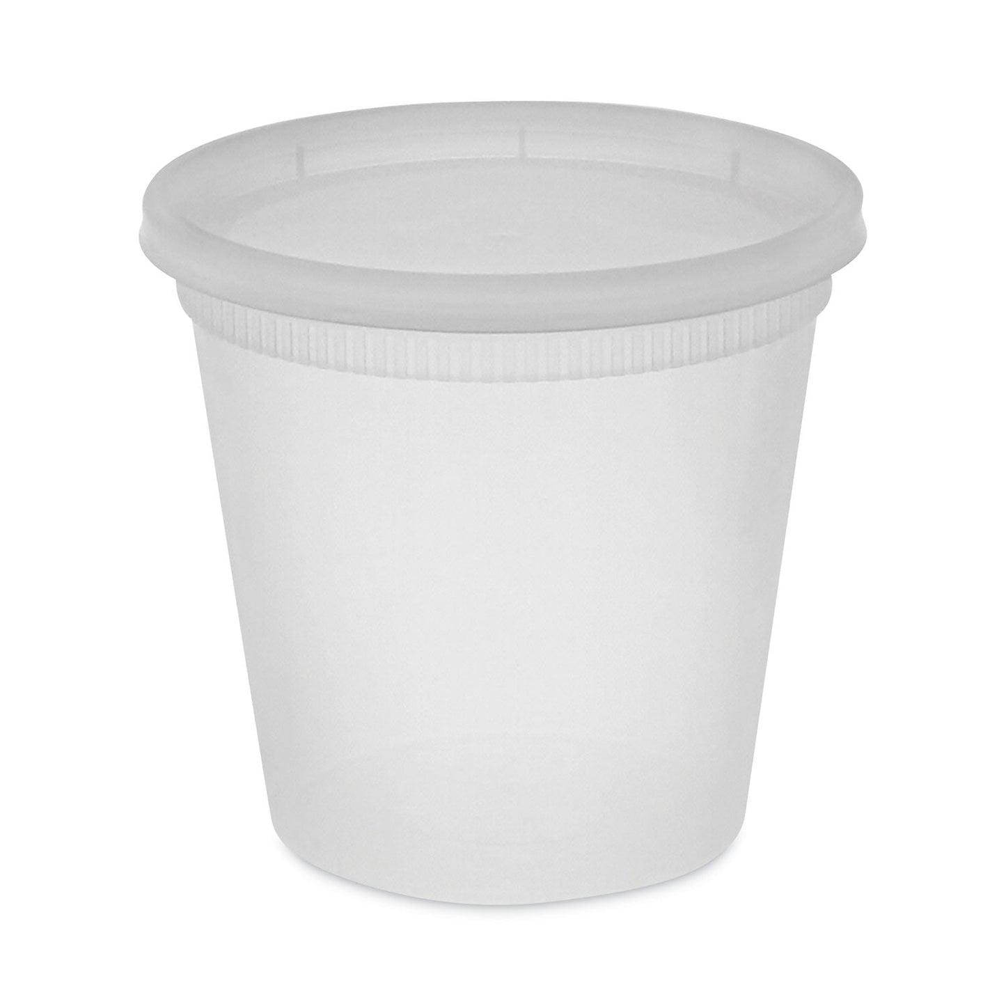 Pactiv Evergreen Newspring DELItainer Microwavable Container, 24 oz, 4.55 x 4.55 x 4.35, Clear, Plastic, 240/Carton
