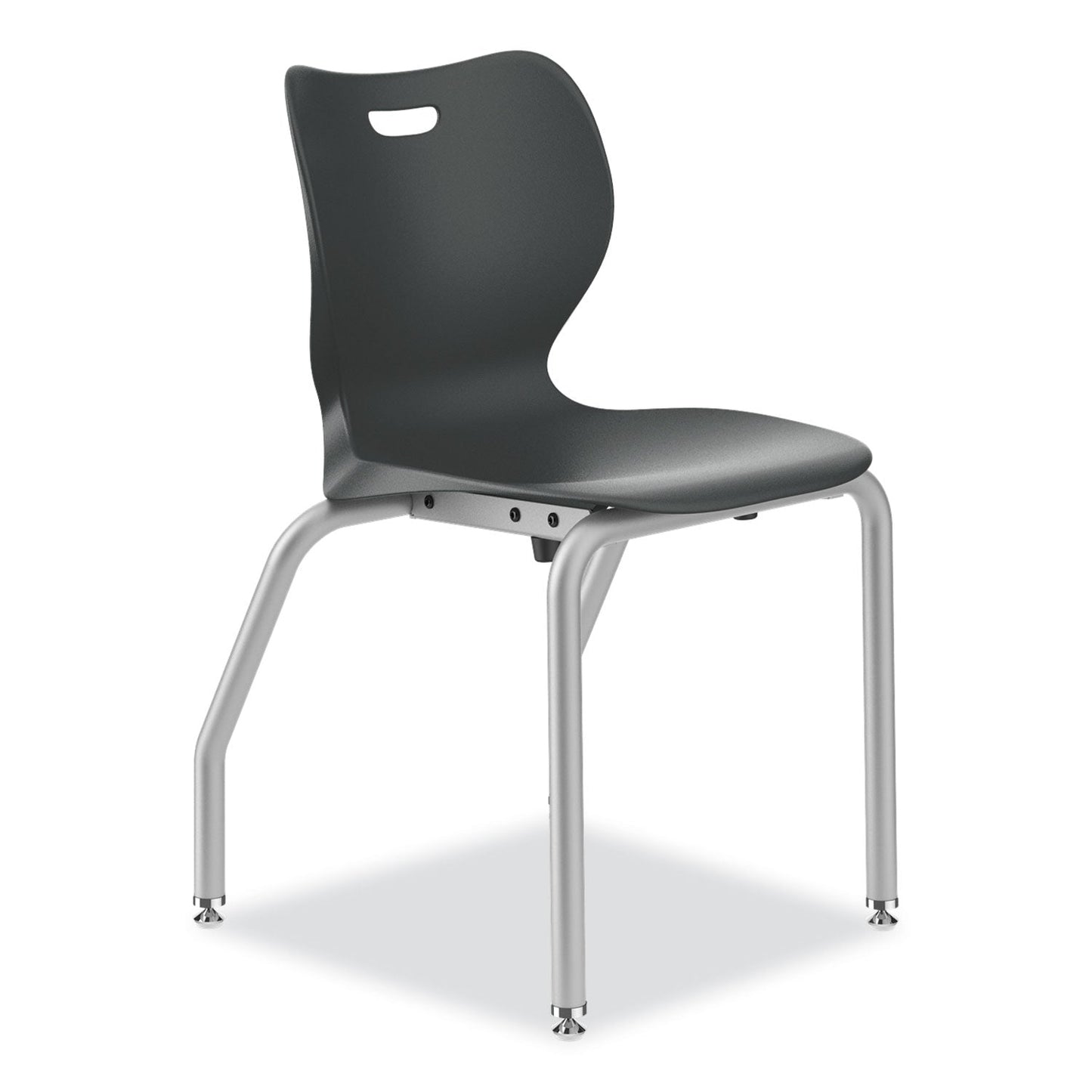 HON® SmartLink Four-Leg Chair, Supports Up to 275 lb, 18" Seat Height, Lava Seat, Lava Back, Platinum Base