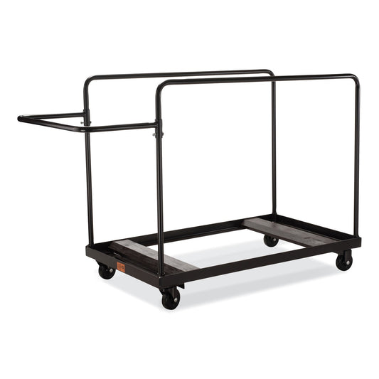 NPS® Folding Table Dolly for Round Tables, 660 lb Capacity, 40.5 x 28 x 61.5, Brown
