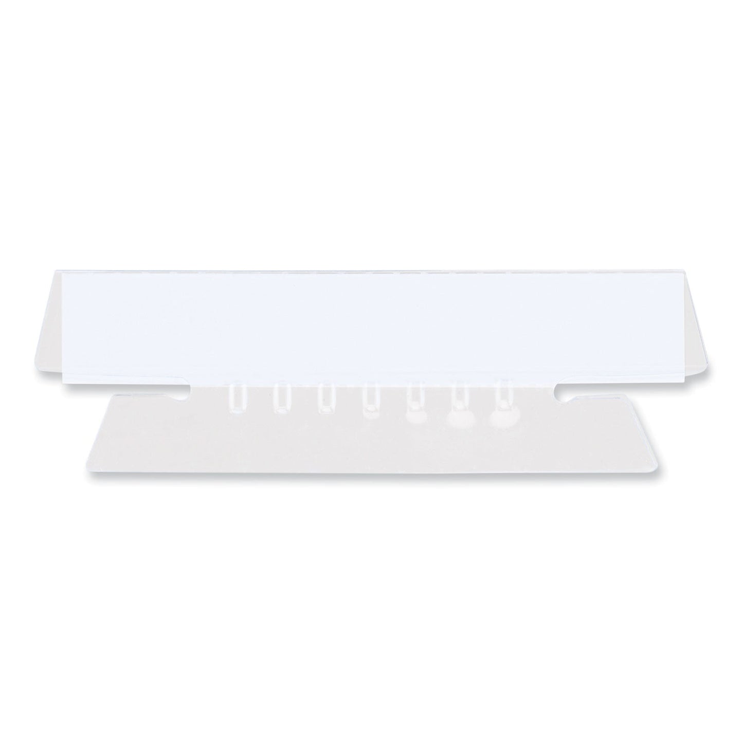 Universal® Hanging File Folder Plastic Index Tabs, 1/3-Cut, Clear, 3.7" Wide, 25/Pack