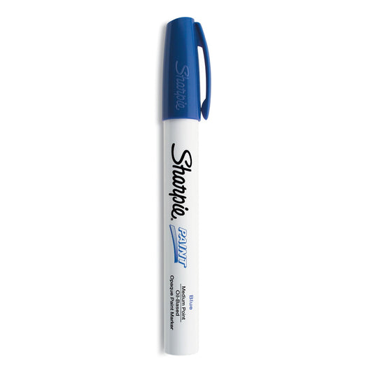 Sharpie® Permanent Paint Marker, Medium Bullet Tip, Blue