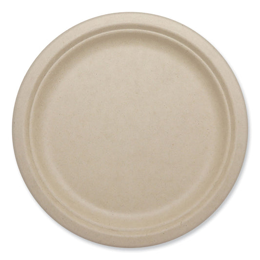 World Centric® Fiber Plates, Paper, 10.1" dia, Natural, 800/Carton