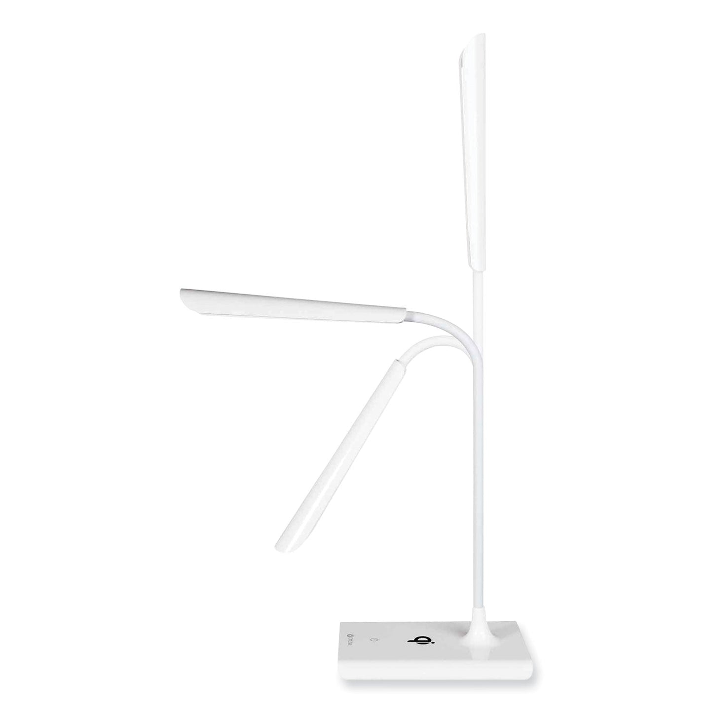 OttLite® Wellness Series Power Up LED Desk Lamp, 13" to 21" High, White
