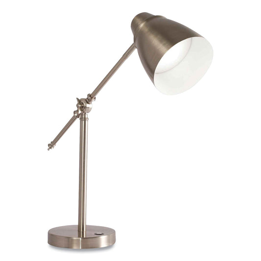 OttLite® Wellness Series Harmonize LED Desk Lamp, 5" to 19" High, Silver
