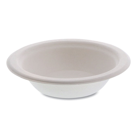 Pactiv Evergreen EarthChoice PFAS Free Compostable Dinnerware, Bowl, Sugarcane, 12 oz, Natural, 1,000/Carton