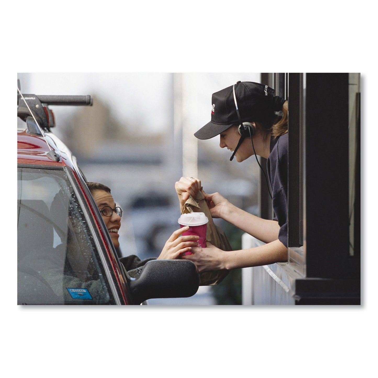 SOLO® Single-Sided Poly Paper Hot Cups, 20 oz, Bistro Design, 600/Carton