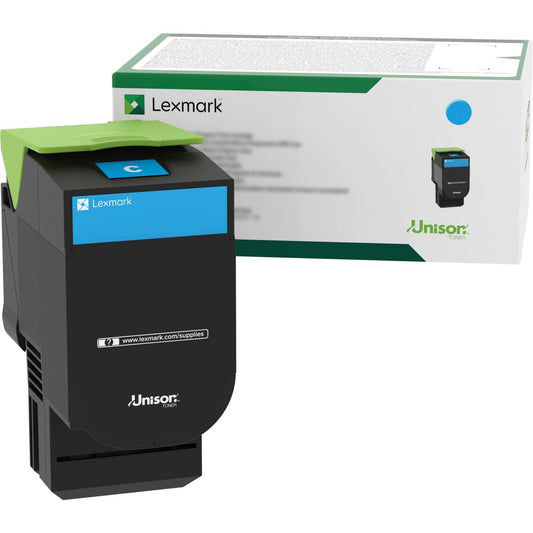 Lexmark™ 70C00CG Return Program Toner, 1,000 Page-Yield, Cyan