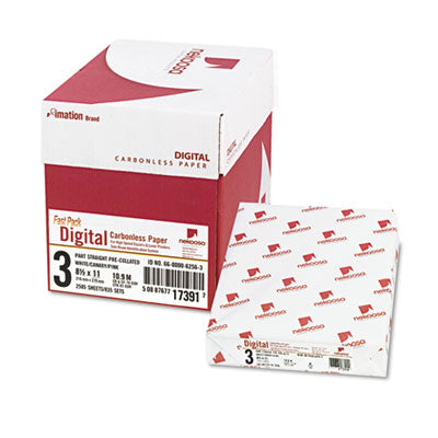 Nekoosa Fast Pack Carbonless 3-Part Paper, 8.5 X 11, White/canary/pink, 500 Sheets/ream, 5 Reams/carton