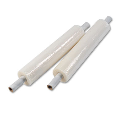 Universal® Stretch Film with Preattached Handles, 20" x 1,000 ft, 20 mic (80-Gauge), Clear, 4/Carton