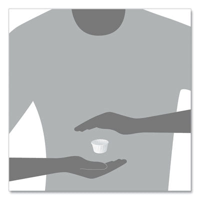 SOLO® Paper Portion Cups, 1.25 oz, White, 250/Bag, 20 Bags/Carton
