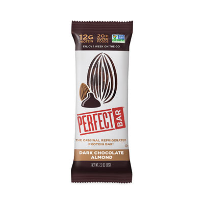 Perfect Bar® Refrigerated Protein Bar, Dark Chocolate Almond, 2.2 oz Bar, 16/Carton