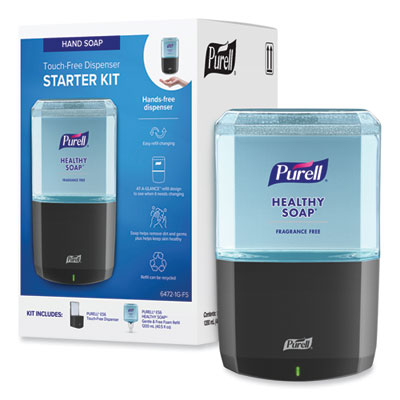 PURELL® HEALTHY SOAP Gentle and Free Foam ES6 Starter Kit, 1,200 mL, Graphite
