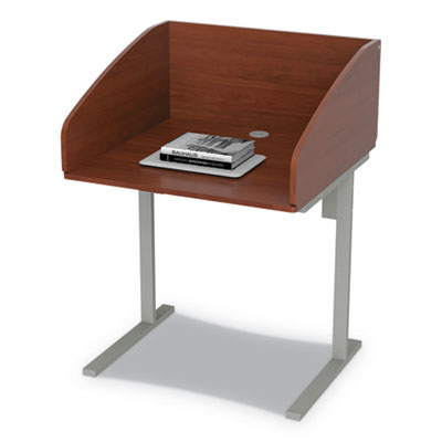 Linea Italia® Study Carrell Starter Unit, 2-Leg, 31.25 X 23.5 X 45.25, Cherry