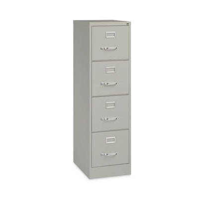 Alera® Four-Drawer Economy Vertical File, Letter-Size File Drawers, 15" x 22" x 52", Light Gray